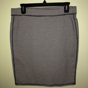 Striped Pencil Skirt